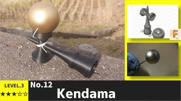 3D Printed Kendama [Fusion360]【3Dプリンターで作るけん玉】