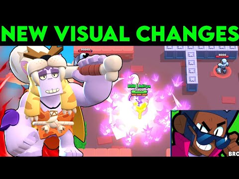BRAWL STARS NEW VISUAL CHANGES IN THE NEW UPDATE #classicbrawl