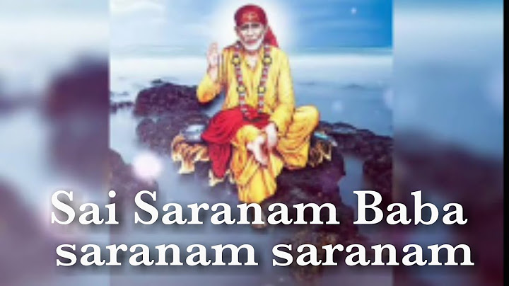 Sai sharanam baba saranam song lyrics in telugu