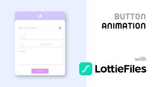 Button Animation with Lottiefiles | Easy and Awesome