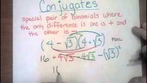 Binomial Radical Expressions part 2