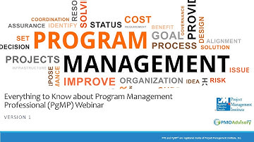 Everything About PgMP (Program Management Professional - Webinar Version - March 2019)