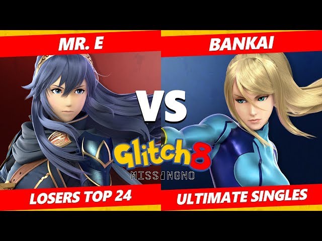 Glitch 8 SSBU - DEM | Mr. E (Lucina) Vs. Bankai (ZSS, PT) Smash Ultimate Tournament Losers Top 24