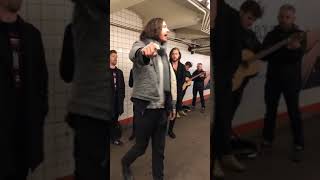 Video thumbnail of "Take Me To Church from my subway session in NYC. #Shorts"