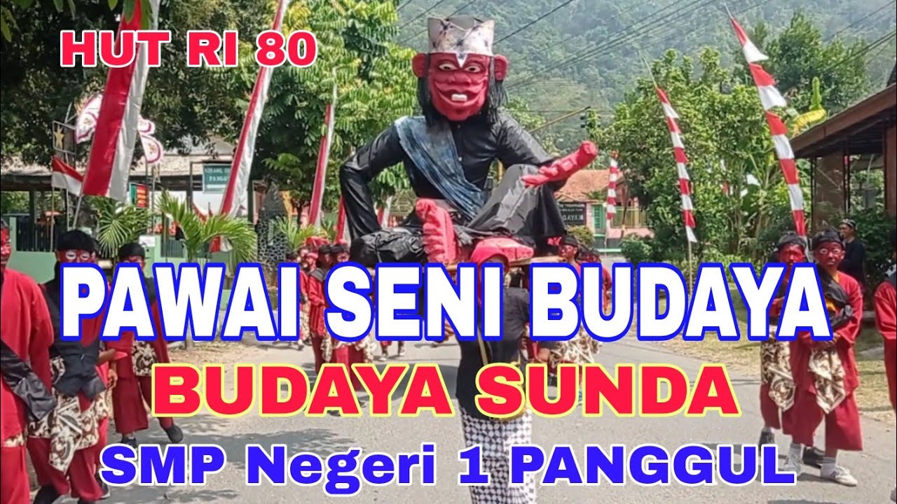 Pawai Seni Budaya HUT RI 80 SMP Negeri 1 Panggul