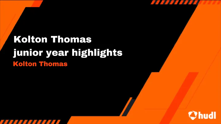 Kolton Thomas junior year Hudl highlights