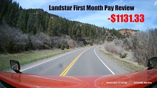 Landstar Owner Operator Pay. 1 Month Pay Review. OTR Dry Van.