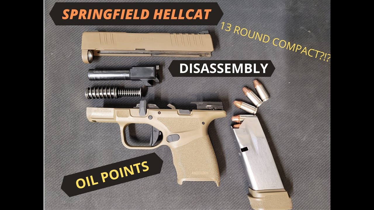 Springfield Hellcat Disassembly and oil points! **BEGINNERS GUIDE