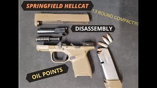 Springfield Hellcat Disassembly and oil points! **BEGINNERS GUIDE**