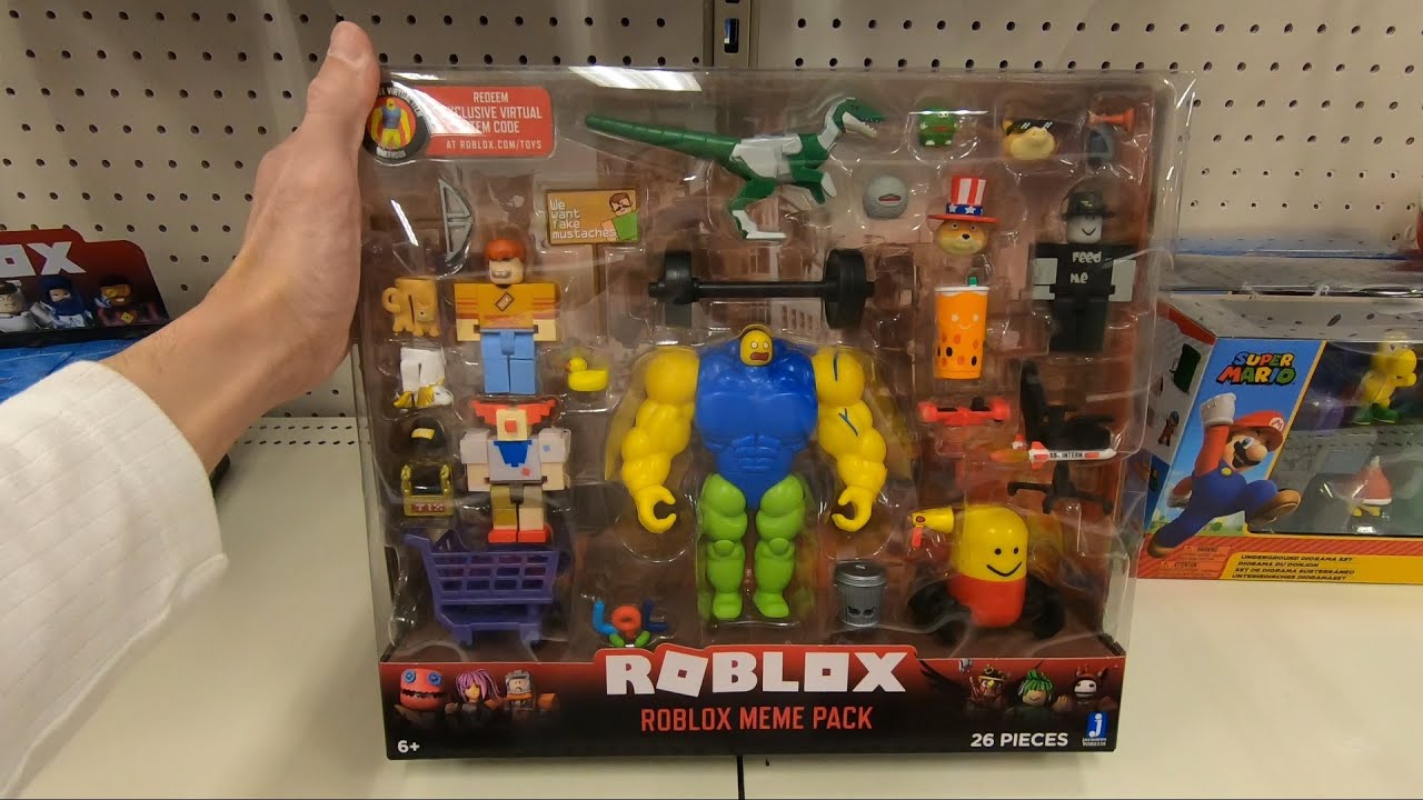 Roblox Action Collection - Meme Pack Playset [Includes Exclusive Virtual  Item] 