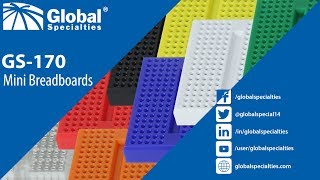 GS-170 Mini Multi-Colored Breadboards