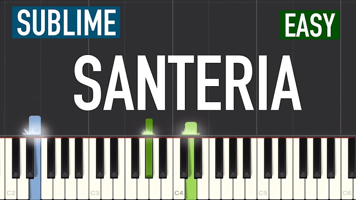 Santeria Piano version - Piano performance video thumbnail