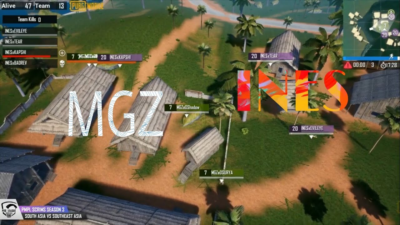 PMPL |  Team INES  vs Marcos gaming FiGHT in sanhok