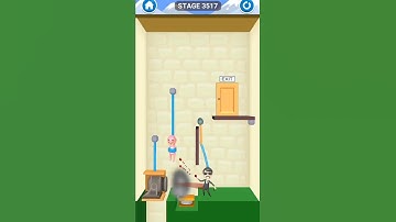 rescue cut rope puzzle stage 3517| rescue cut rope puzzle game for android and iOS #short