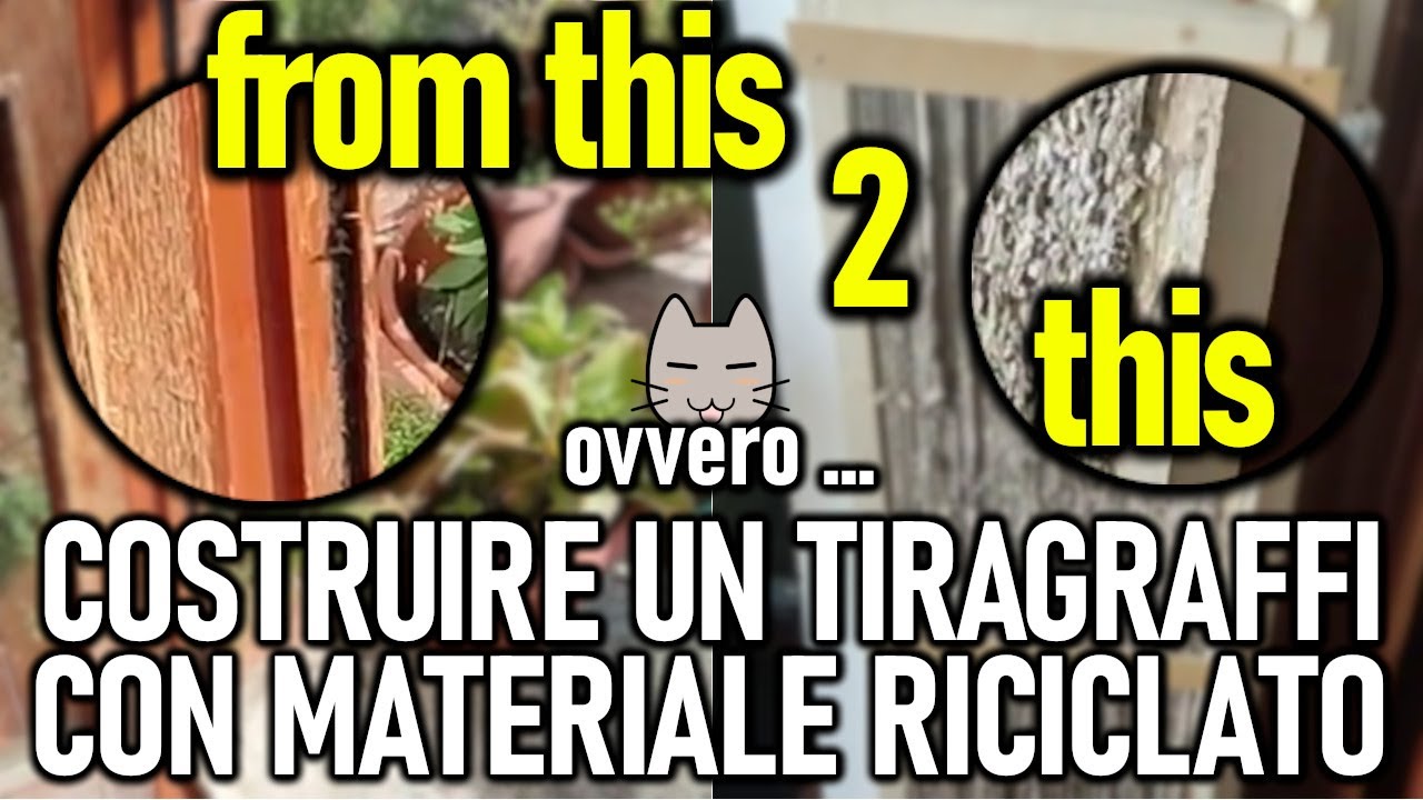 Come costruire in 10 mosse un tiragraffi per il vostro gatto con materiali  riciclati - greenMe