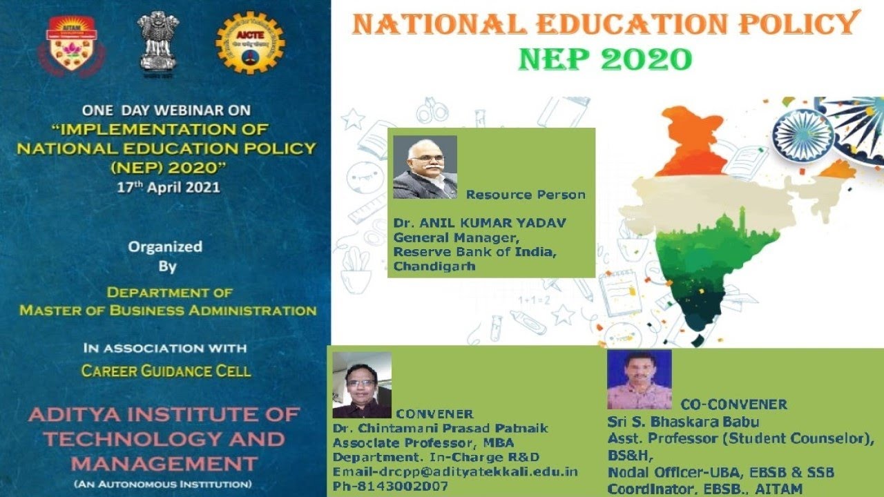 Webinar on Implementation of National Education Policy (NEP) 2020 on ...