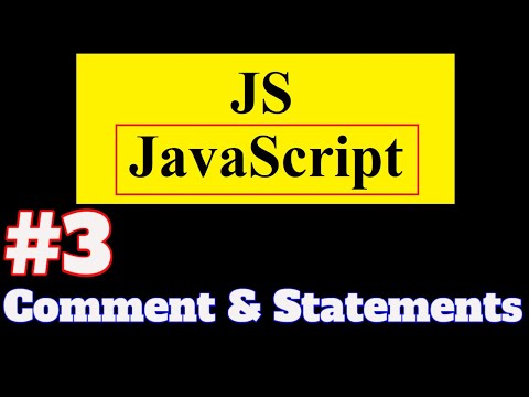 #3 JavaScript Tutorial in Hindi: Comments and Statements