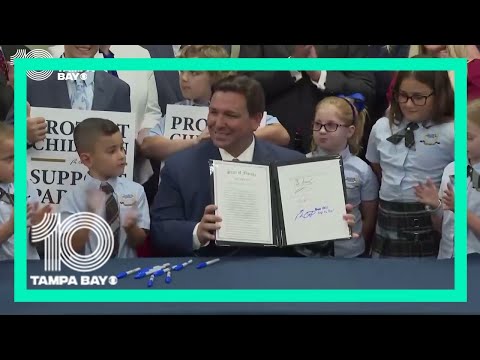 Here's the moment Gov. DeSantis signed 'Parental Rights' bill dubbed 'Don't Say Gay' by critics