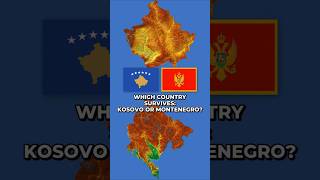 Kosovo 🇽🇰 vs Montenegro 🇲🇪! 🌊#geography #mapbattle #kosovo #montenegro