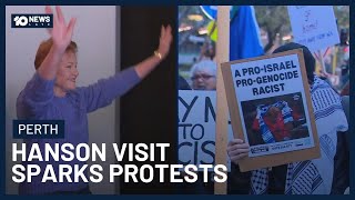 Pauline Hanson Visit Sparks Major Protests In Perth | 10 News