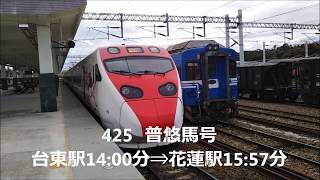 【台湾鉄道】425 普悠馬号 台東駅⇒花蓮駅まで乗車