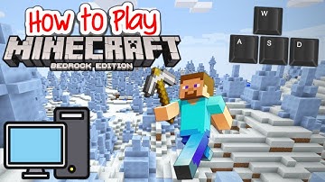 How to Play Minecraft Bedrock on PC/Laptop Controls!