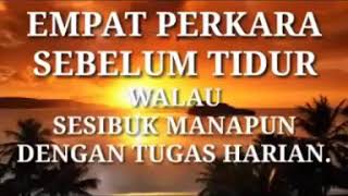 ADA 4 HAL YANG HARUS DILAKUKAN SEBELUM TIDUR