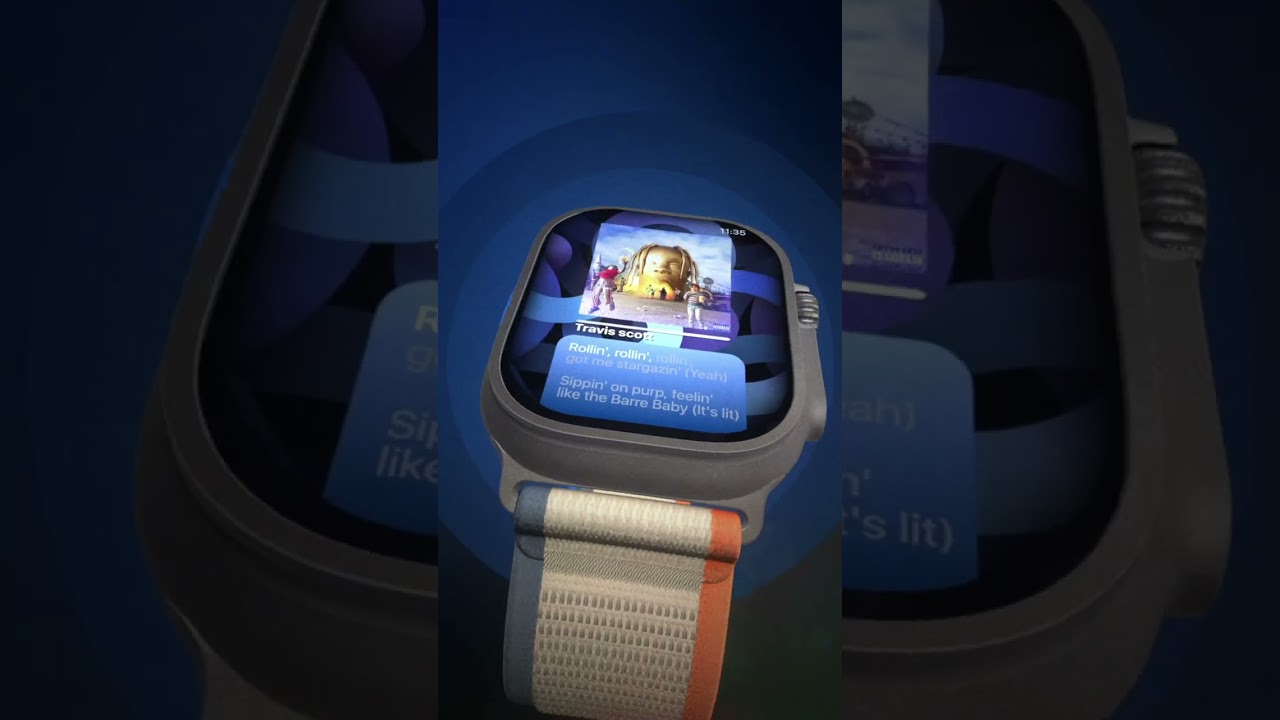 apple watch ui animation advertisement