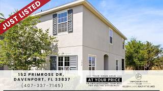 152 Primrose Dr | Price Reduced! Move-In Ready Davenport FL Home | Gated Community & Private Patio