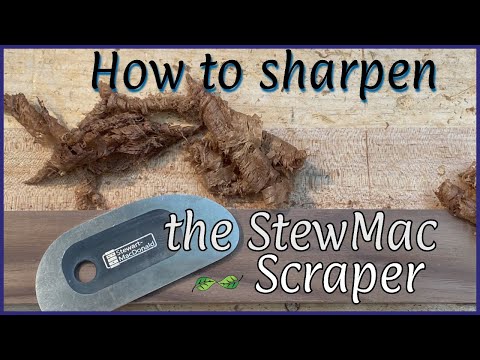 Sharpening the StewMac scraper