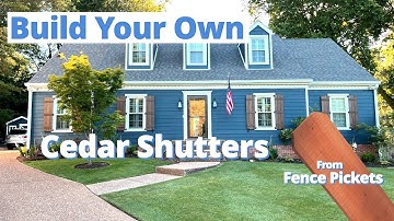 DIY Cedar Shutters