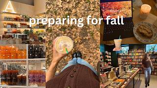 preparing for fall 🍂🍁 bookstore browsing, fall shopping, seasonal drinks & cozy baking