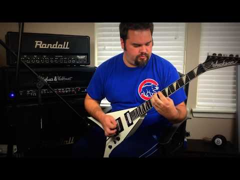 Електрогітара JACKSON JS32 AH KING V WHITE WITH BLACK BEVELS, видео 1