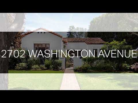 2702 Washington Ave, Santa Monica, CA home video tour