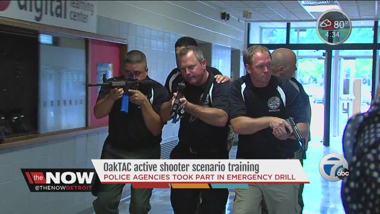 Police agencies take part in OakTAC active shooter training - YouTube