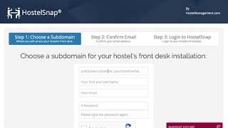 Getting Started with HostelSnap