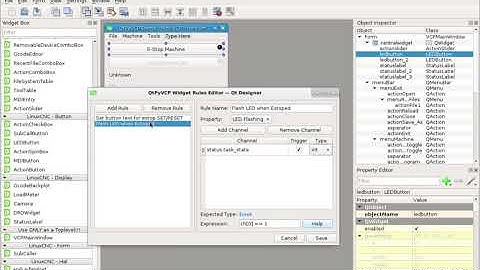 QtPyVCP - QtDesigner Widget Rules Editor