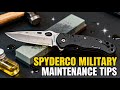 Spyderco Military Maintenance | Clean & Sharpen Like a Pro