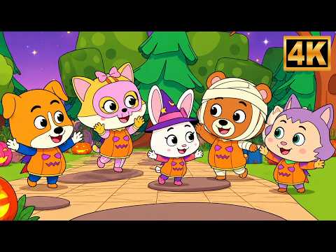 Five Little Pumpkins | Trick or Treat Adventure | Spooky Halloween Songs for Kids