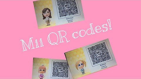 Some of my Mii’s QR codes!
