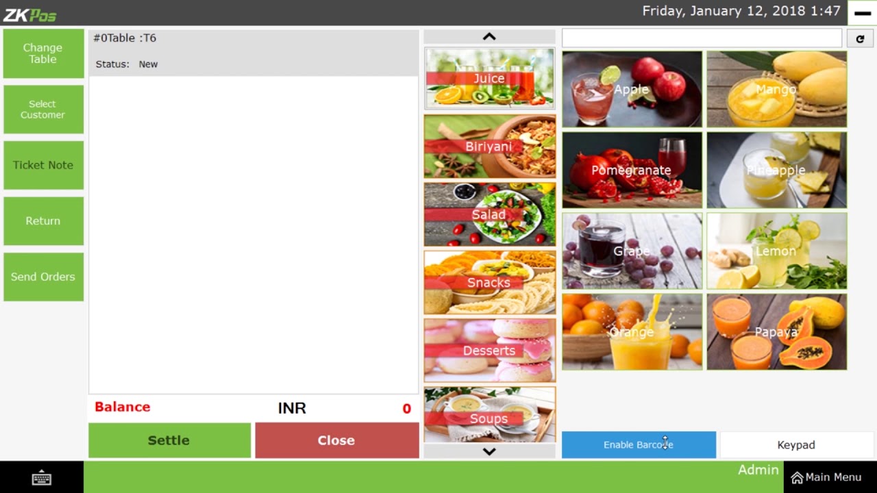 How to Enable to Bar scanning   ZKTeco POS Machine by Lana Technologies arabic 14