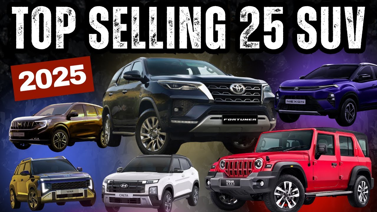 Top 25 SUVs That Ruled 2025 | India SUV Sales Report 