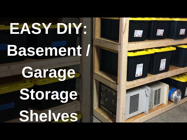 How to Build Easy DIY Storage Shelves 