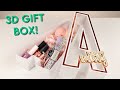 How to make a 3d letter gift box with your cricut machine  easy tutorial for beginners