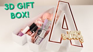 HOW TO MAKE A 3D LETTER GIFT BOX WITH YOUR CRICUT MACHINE! | Easy Tutorial for Beginners by DIYholic 146,917 views 1 year ago 12 minutes, 49 seconds