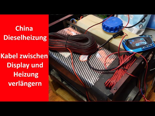 China Dieselheizung, verlängerung zwischen Heizung und Display 