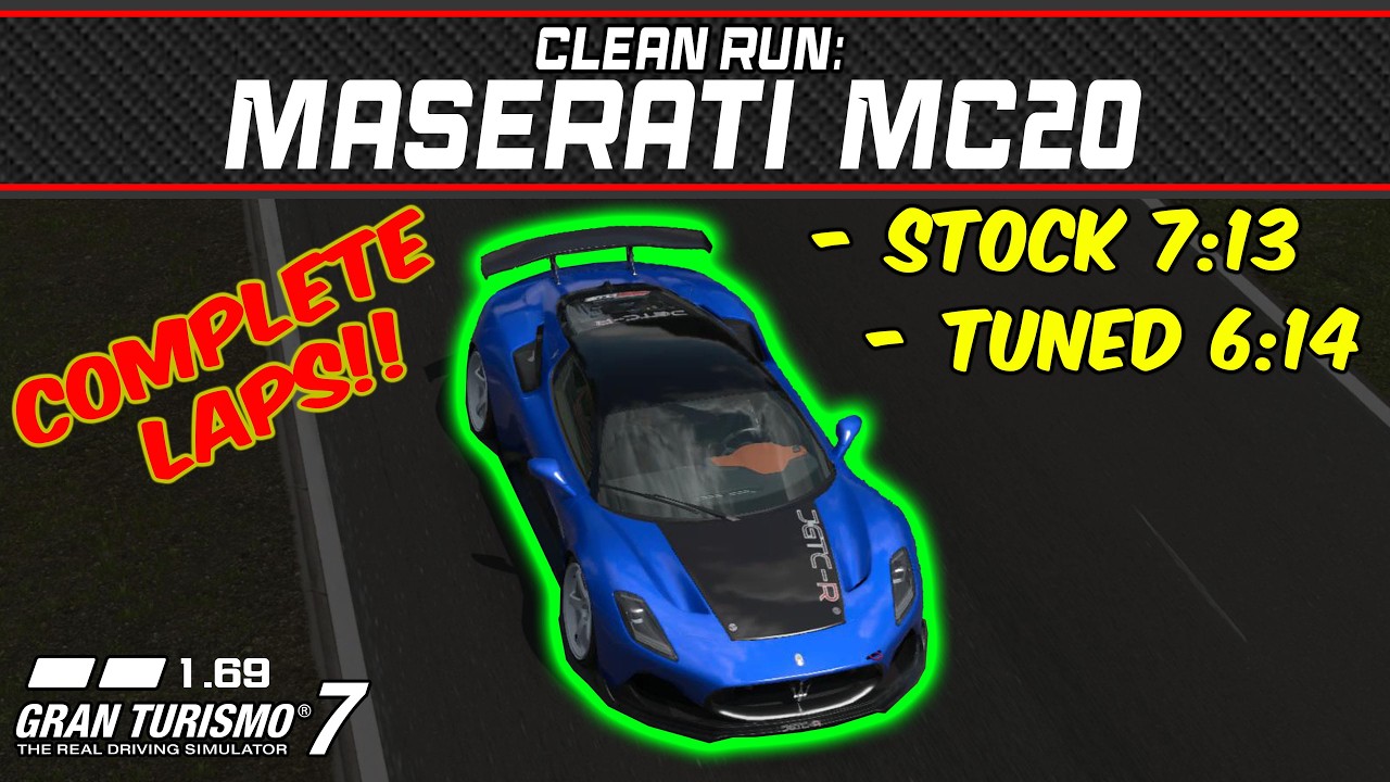 GT7 - Clean Run: Maserati MC20 '20 - Gran Turismo 7 - 1.69 - YouTube