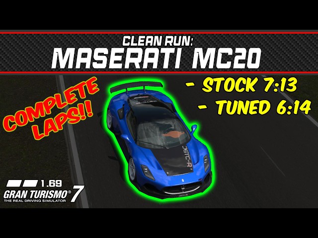 GT7 - Clean Run: Maserati MC20 '20 - Gran Turismo 7 - 1.69 - YouTube