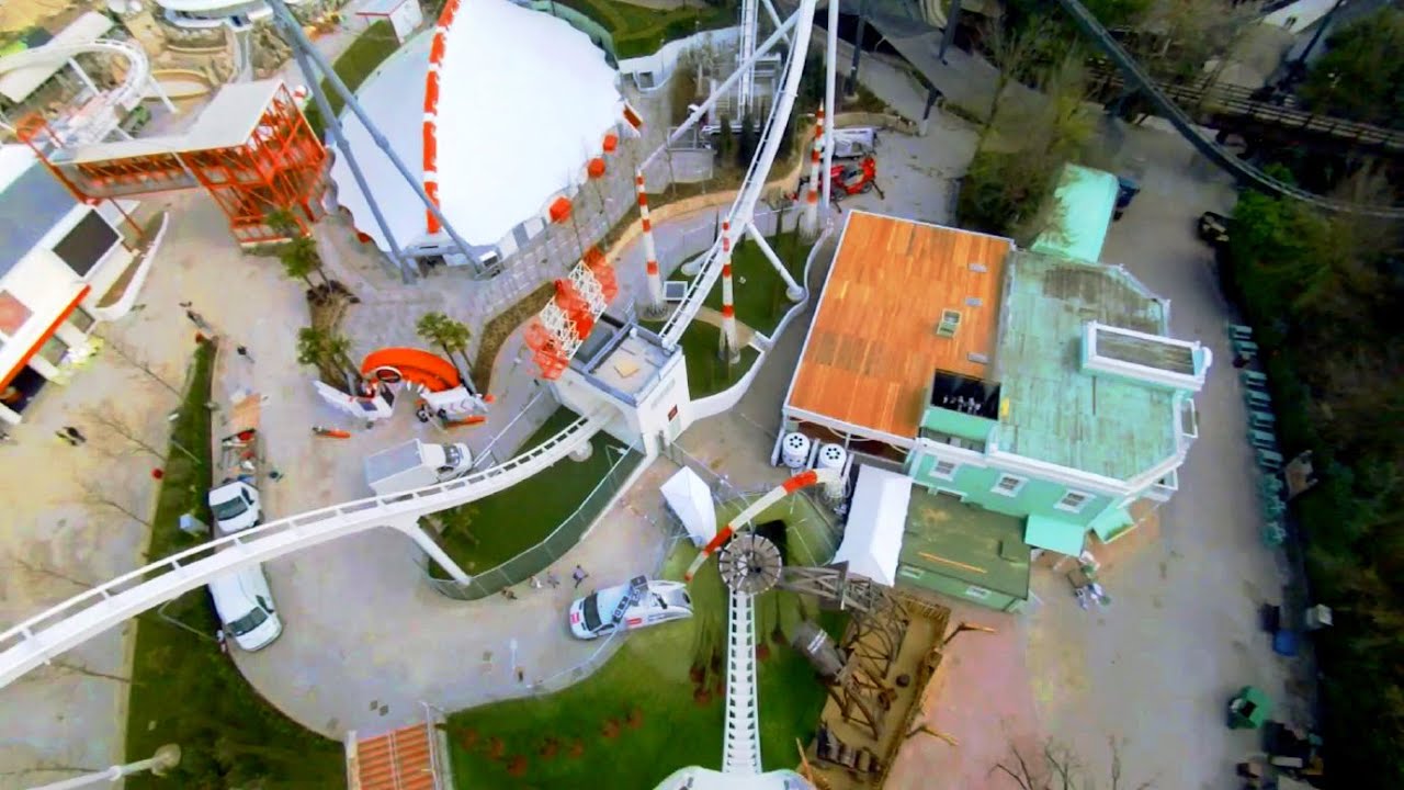 Oblivion: The Black Hole, front seat on-ride POV, Gardaland
