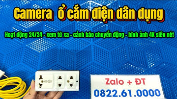 Camera ngụy trang ổ cắm điện dân dụng 3 lỗ cắm , ổ cắm dùng bình thường , camera giấu kín ổ điện